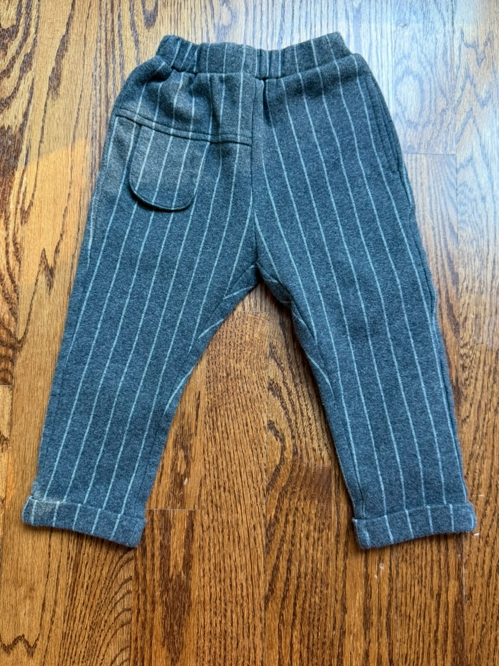 Aimama Gray Pinstripe Knit Pants 2 Years